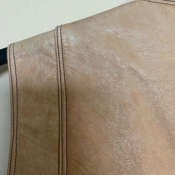 Vintage Italian Lambskin Leather Vest in Nude/Beige - Picture 6 of 12